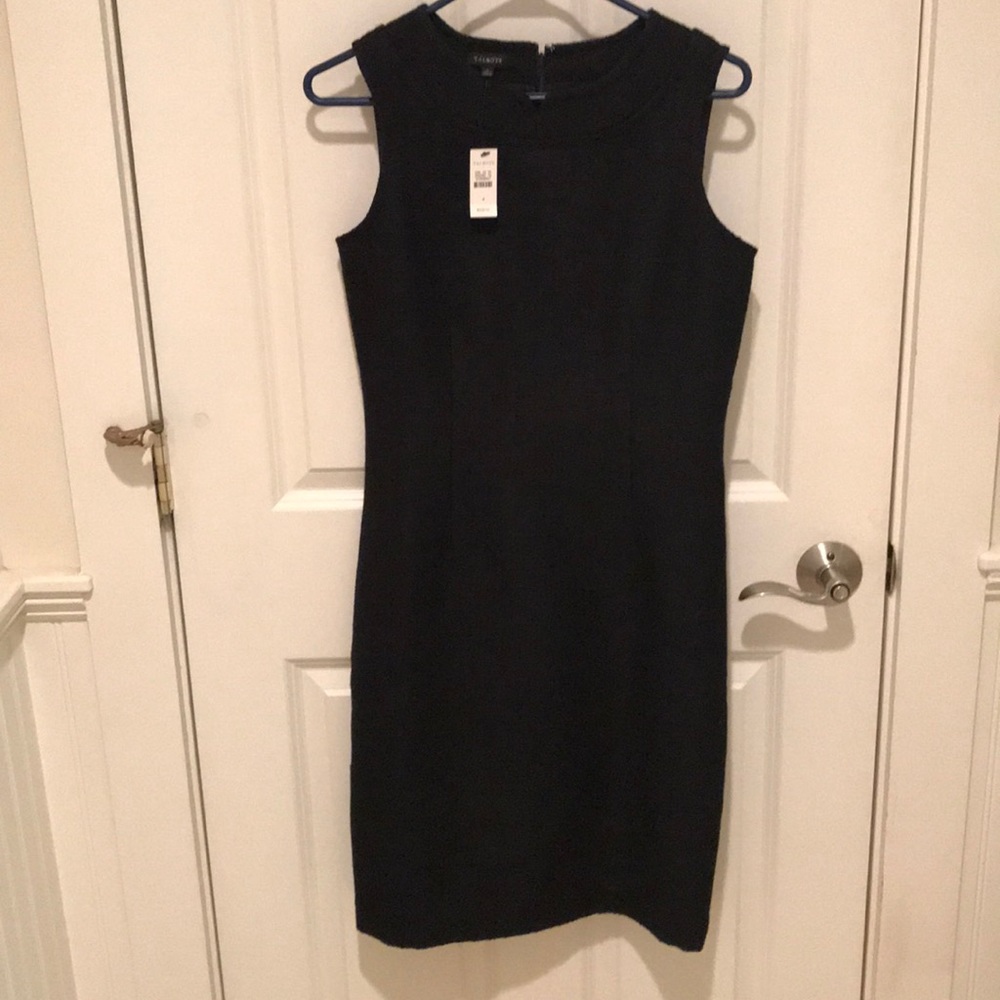 Talbots Dress - Black Sheath Size 4 - NWT